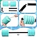 Soulchen Long Aquatic Exercise Dumbbells Foam Water Weights Dumbbell Aquatic Pool Barbells with High Density EVA Foam for Swim Water Aerobics Workouts Loss(Aqua,29.13 Inch)