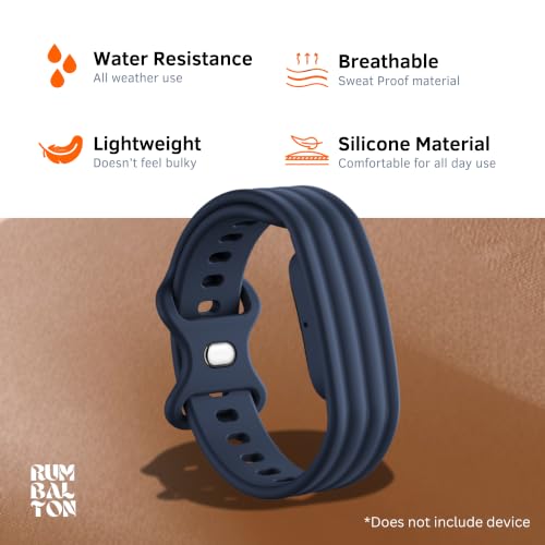 Image of Soft Silicone Strap Compatible with Google Fitbit Air, Sport Replacement Band, Adjustable Breathable Wristband for Workout, Running & Daily Wear