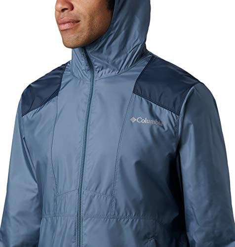 Image of Columbia Hood Polyester Regular Fit Mens Active Wear Jacket (S22-KM3972-011-P)