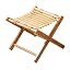 Bamboo Natural Small Foldable Stool
