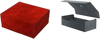 GameGenic Card Deck Box – Games’ Lair Red 600CT - Durable and Sturdy TCG, OCG Card Storage & Card Deck Box Dungeon - Deck Midnight Gray 1100CT – Durable and Sturdy TCG, OCG Card Storage