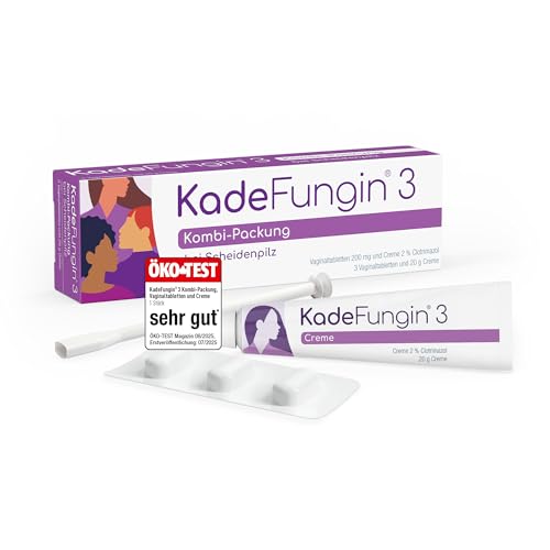 KadeFungin 3 Kombi-Packung: 3-Tages-Therapie gegen Scheidenpilz mit Vaginaltabletten und 2% Clotrimazol Creme