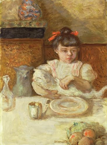 Murale Tableaux Toile Pierre Bonnard L'Enfant aux chats - Poster Déco Murale 60x90