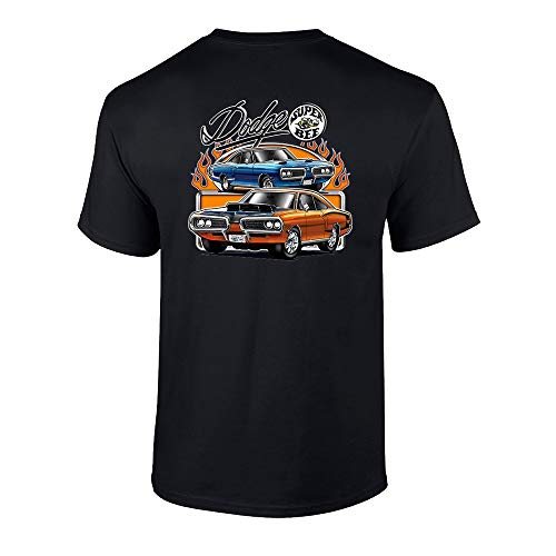 Dodge Super Bee Muscle Cars Graphic Short Sleeve Adult T-Shirt-XXL Black