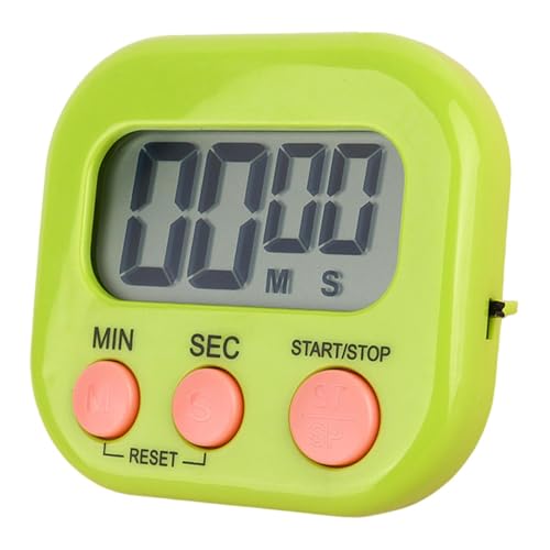 Temporizador de cocina digital, pequeños temporizadores digitales - pequeños temporizadores de cuenta regresiva con pantalla grande y respaldo magnético - Temporizador de cocina portátil con S