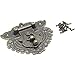 2Pcs Latch Hasp Antique Brass Decorative Hasp Jewelry Wooden Box Hasp Latch Lock with Screws for Drawer Cabinet Jewelry Wooden Case Box Antique Bronze Lock, 86x76mm