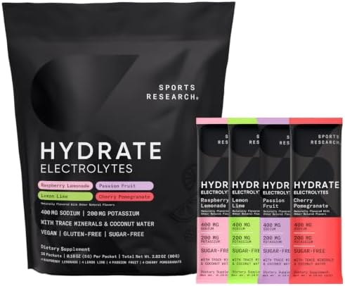 Sports Research® Hydrate Electrolytes Combo Pack - 32 Packets image 8