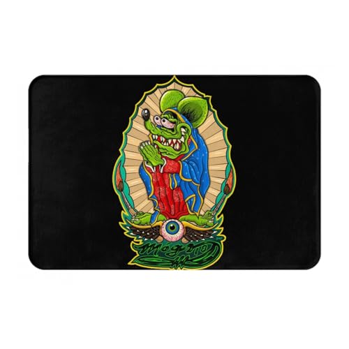 玄関マット ラット フィンク (2) トイレマット バスマット 吸水速乾 滑り止め 抗菌 防臭 丸洗い可能 おしゃれ ふわふわ 柔らかい 40×60cm