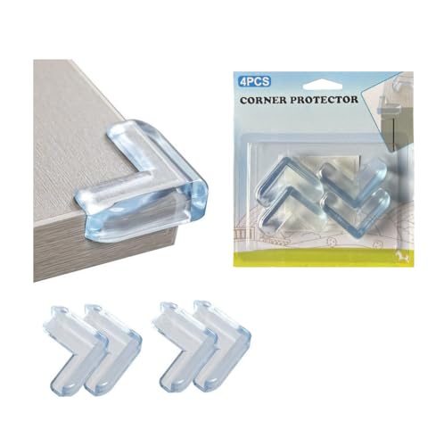 Start and Drive Protec Lot de 04 protections d'angle épaisses pour meubles de table et placard avec forte adhérence, coussin de protection d'angle et...