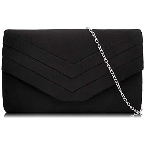 Milisente Mujer Embragues Ante Sobre Bolsa de noche Clásico Cartera de mano Cover
