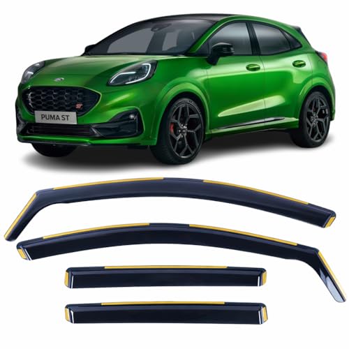 Déflecteurs d'air Ford Puma voyagez fenêtres ouvertes sans bruit ni pluie