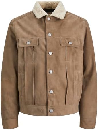 Jack & Jones Erkek JPRBLUSUEDE JACKET Ceket, Kahverengi, L