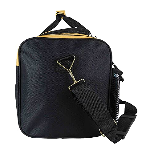 Image of Dalix 20 Inch Sports Duffle Bag with Mesh and Valuables Pockets, Gold