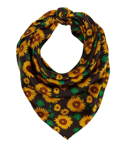 M&F Western Wild Rag Silk Sunflower Print Yellow One Size