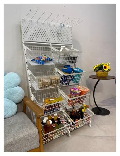 Estante de exhibición de tienda de 4 niveles para evitar el desorden de bolsas