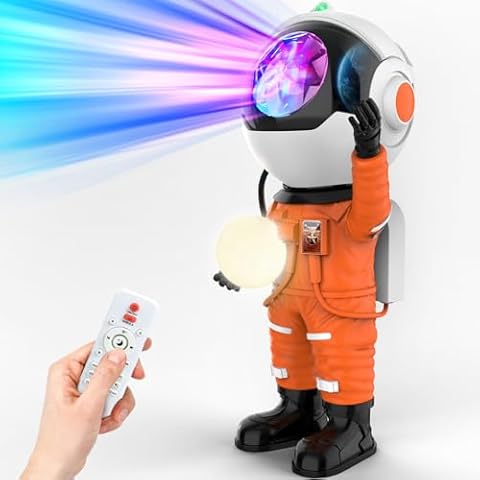 Rossetta Astronaut Galaxy Projector, Star Projector for Bedroom, LED Night Light for Kids Room with Timer and Remote, Room Decor Aesthetic, Home Decor, Gifts for Adults, Teens, Christmas, Birthday Cover