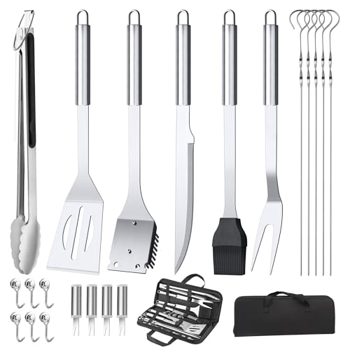 22PCS BBQ Grill Set, BBQ Grill Tools Set for Outdoor