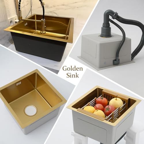 Évier de cuisine compact en inox 45x45 idéal pour les studios et les bars - 5