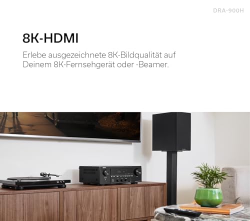 Denon DRA-900H 2.2-Kanal 145W 8K-AV-Verstärker mit HEOS Built-in - Silber