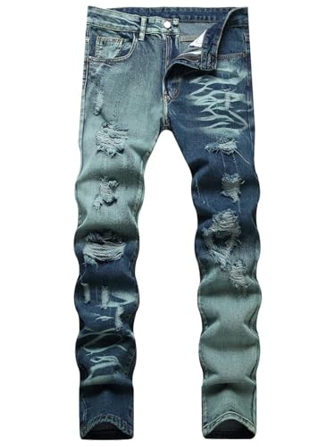 Pantalon d'été en denim anti-chaleur coupe droite aérée homme