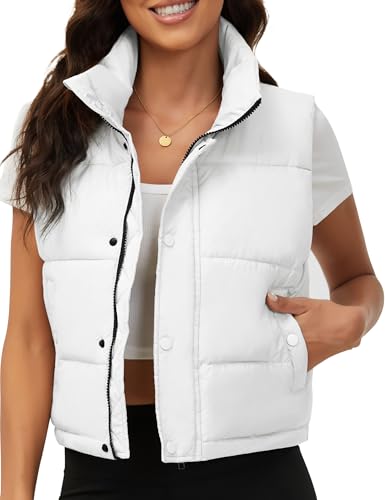 Chaleco de equitación para mujer Fengbay acolchado ligero con cuello alto para otoño