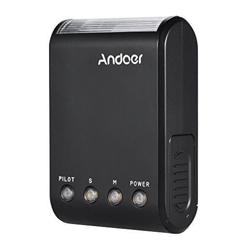 Andoer WS-25 Profesional Port�til Mini Flash Esclavo Digital Speedlite Flash en la Camara con Universal Hot Shoe GN18 para Canon Nikon Pentax Sony A7 nex6 HX50 A99 C�mara