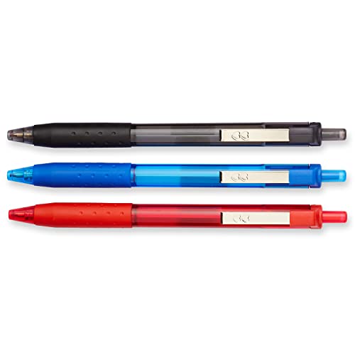 Image of Paper Mate InkJoy 300RT Retractable Ballpoint Pens, Medium Point, Black /Red /Blue Ink, 8 Pack (1945918)