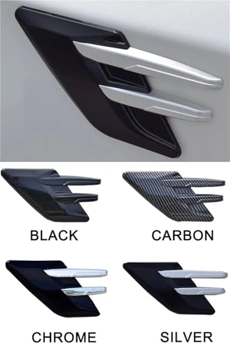 Autocollant d'aération extérieure look carbone avec fixation adhésive ultra résistante - 3
