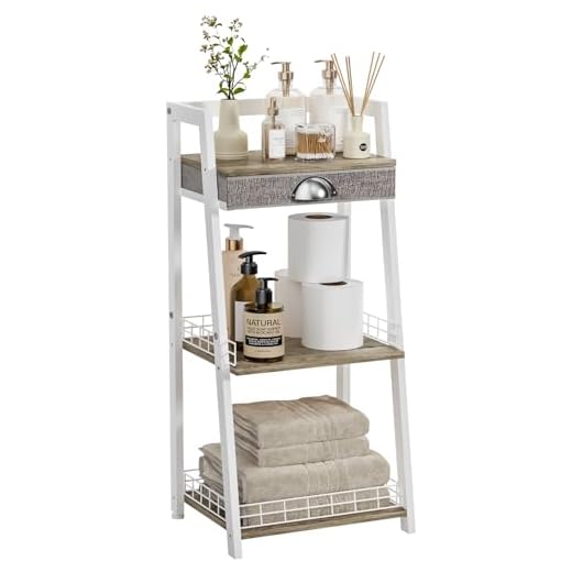 keomaisyto 3-Tier Bathroom Ladder Shelf