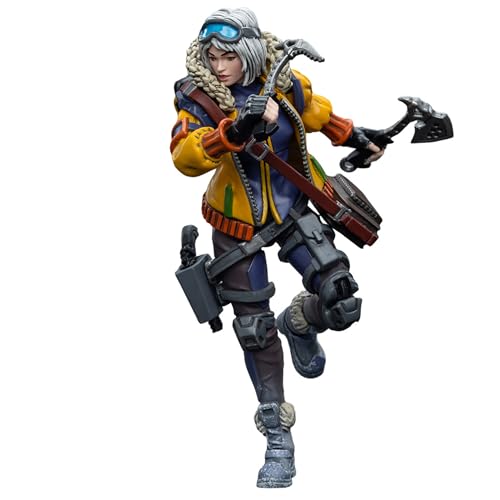 JOYTOY 1/18 Figura de acción Infinity Oktavia Grimsdottir lcebreaker's Harpooner 4 pulgadas coleccionables kits de figuras de acción