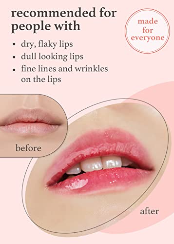 Nooni Korean Lip Oil - Applepeony | With Apple Seed Oil, Lip Stain, Moisturizing, Firming, And Nourishing Dry Lips, 0.12 Fl Oz (Baby Pink) #TOP3