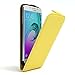 Produktbild EAZY CASE Hülle kompatibel mit Samsung Galaxy A3 (2016) Hülle Flip Cover zum Aufklappen, Handyhülle aufklappbar, Schutzhülle, Flipcover, Flipcase, Flipstyle Case vertikal klappbar, Kunstleder, Gelb