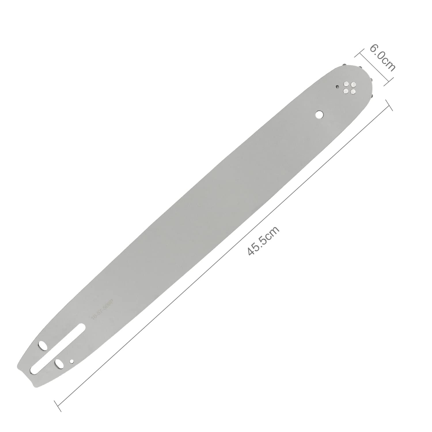 Guide de 40cm avce 4 Chaînes de Tronçonneuses, 57 Maillons / Entraineurs, Pas de 3/8", Jauge 0,05" (1,3 mm)