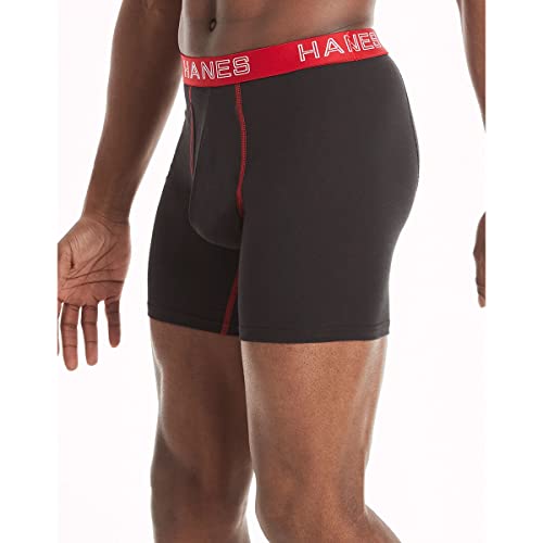 Hanes Men's Ultimate Cotton Stretch Boxer Briefs 5-Pack4