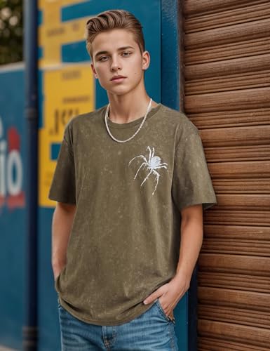 Image of EMMIOL Mens Y2k Baggy Shirts Graphic Tees Oversized Crew Neck Short Sleeve Streetwear Tshirts Summer Tops 2026