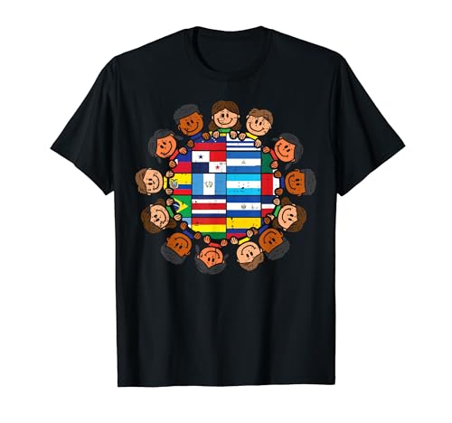 Mes de Heriatage Hispanic Kids Around Globe Niño Niño Niña Camiseta