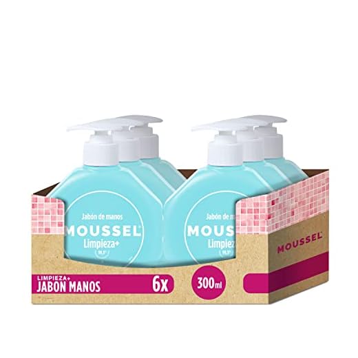 Moussel Jabón de Manos Limpieza+ 300ml - Pack de 6