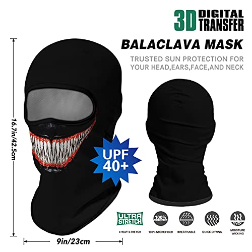 Image of Venswell 3D Balaclava Ski Mask Cool Skull Animal Full Face Mask Cycling /Motorcycle /Halloween