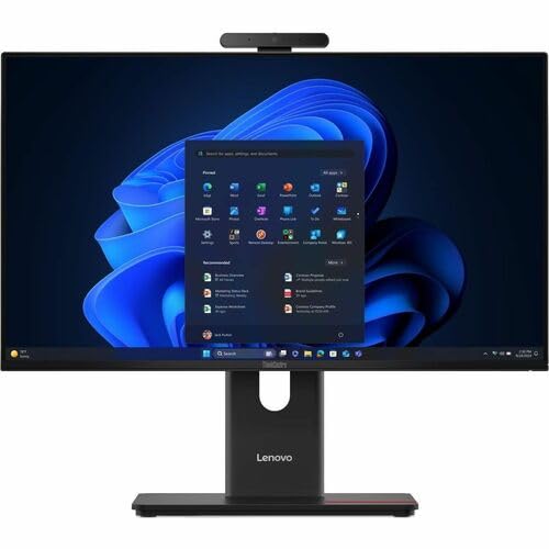 Image of Lenovo ThinkCentre M70a Gen 6 13AY000FUS All-in-One Computer - Intel Core Ultra 7 2nd Gen 265T - vPro Technology - 16 GB - 512 GB SSD - 23.8 inch Full HD Touchscreen - Desktop - Black - Intel Q870 Chip -