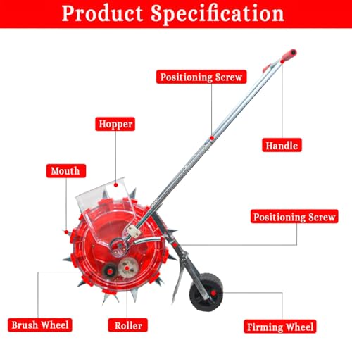 Image of OEM Agriculture 12 Big Teeth Seeder 12T | Manual Operated Seeding Machine for Various Seeds | Seed Spreader | Professional Quality Adjustable Dibbler | Seed Spreader