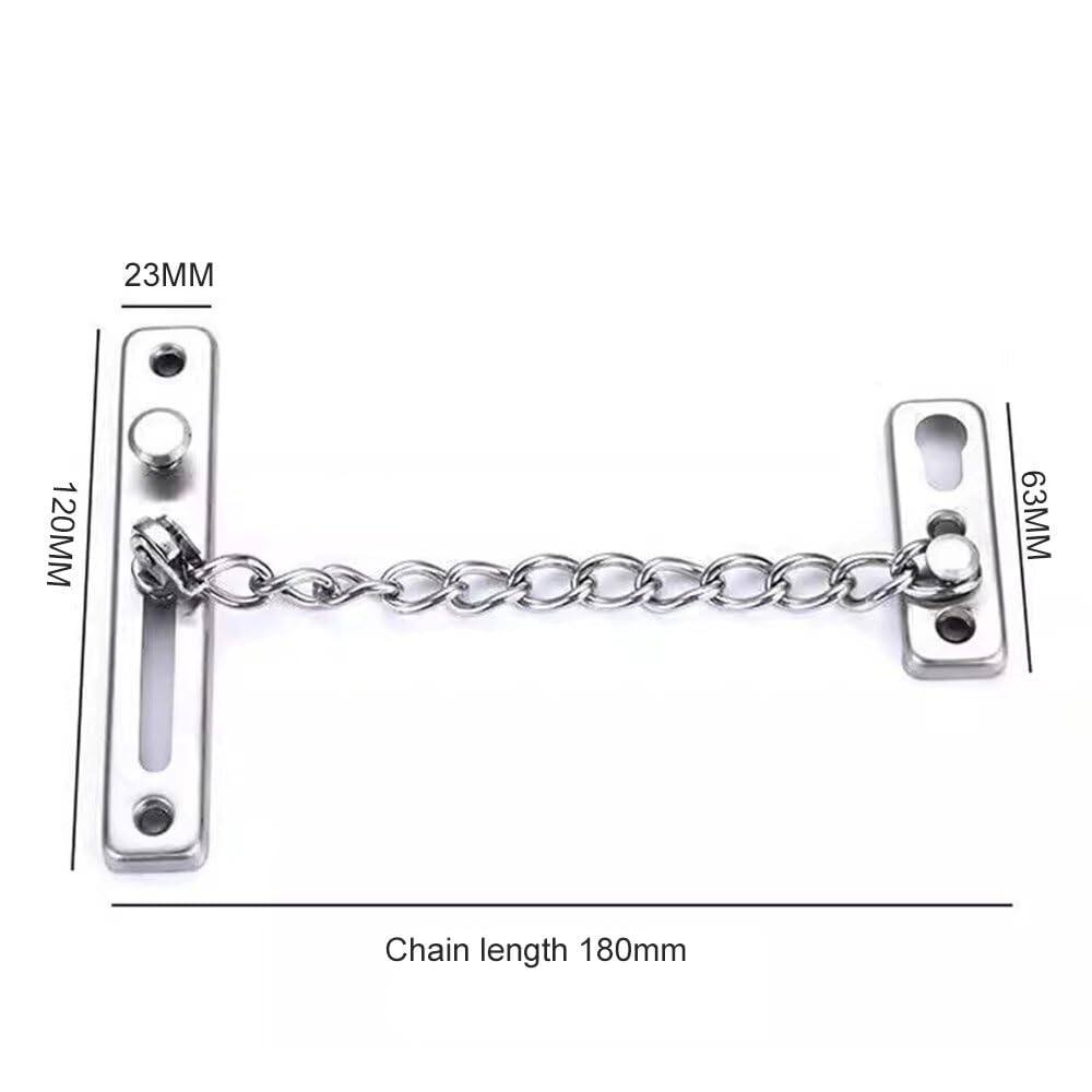 Catena di sicurezza per porta, in acciaio inox, per porte e finestre interne