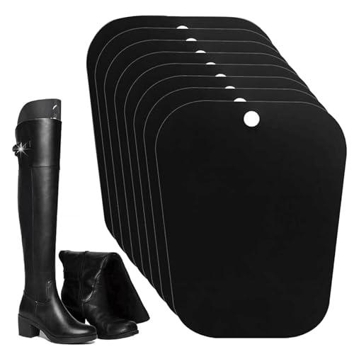 Insertos de Formas de Botas, Moldeadores de Botas de Plástico, Altas de Botas Inserta, Soporte de Botas, Bota Molde Insertos Negro, Moldes para Botas Altas para Hombre y Mujer, 4 Pares Bota Árbol