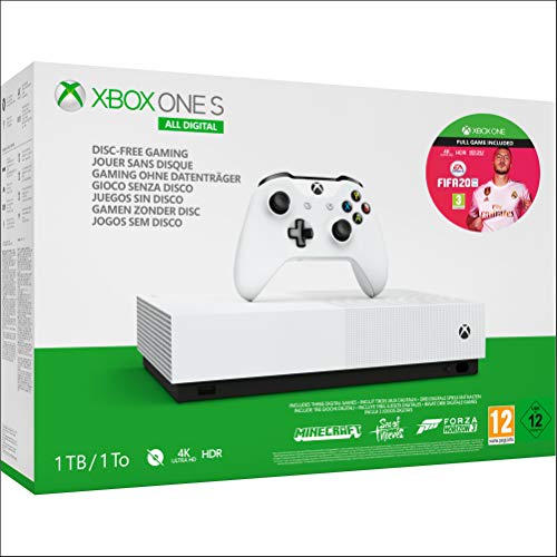 Xbox One S All-Digital Edition + FIFA 20 Xbox One - Download Code - Xbox One [Edizione: Regno Unito]