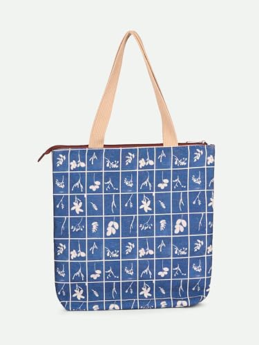Image of ZOUK Ivy Tote Bag for Women | Handcrafted Jute Khadi with Vegan Leather Handles | Lightweight, Foldable & Travel-Friendly Everyday Carry Bag |