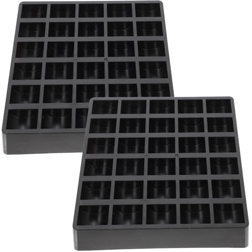 Caja organizadora para monedas de plástico resistente 2 piezas miniatura 1