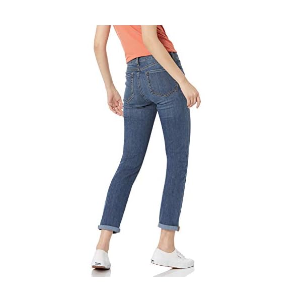 Amazon-Essentials-Womens-Mid-Rise-Girlfriend-Cropped-Jean Amazon Essentials Women's Mid Rise Cropped Jeans, Medium Wash, 12 Short
