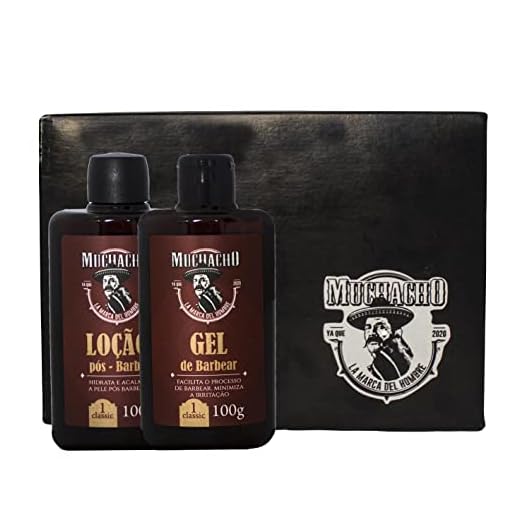 Kit Gel de Barbear + Loção Pós Barba - Muchacho Classic para um barbear perfeito