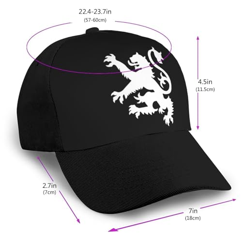 Lion Rampant Scotland Bonnets Curved Brim Mesh Baseball Cap Casual Sun Hat Unisex2