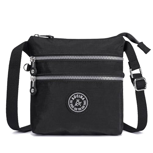 Image of AOCINA Small Wallet Purse Canvas Mini Purse Crossbody Phone Purse Bag for Girls Teens Boys Women