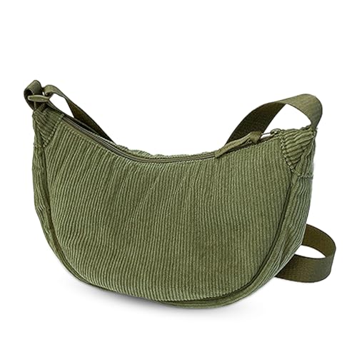【 Uso versatile crossbody Bag Cord】La borsa a mezza luna è perfetta per diverse occasioni, sia per l'uso quotidiano, gite o eventi speciali. Borsa a tracolla da donna a mezza luna, il suo design elegante e la funzionalità la rendono la compagna ideale per ogni occasione.